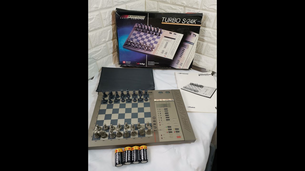 Rare Saitek Kasparov Chess Computer TURBO S 24K