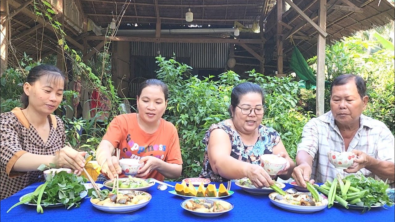 Mướp Non Xào Nấm Mối  Một Món Ăn Đặc Sản Miền Tây Khi Được Thiên Nhiên Ban Tặng |BQCM & Family T1132