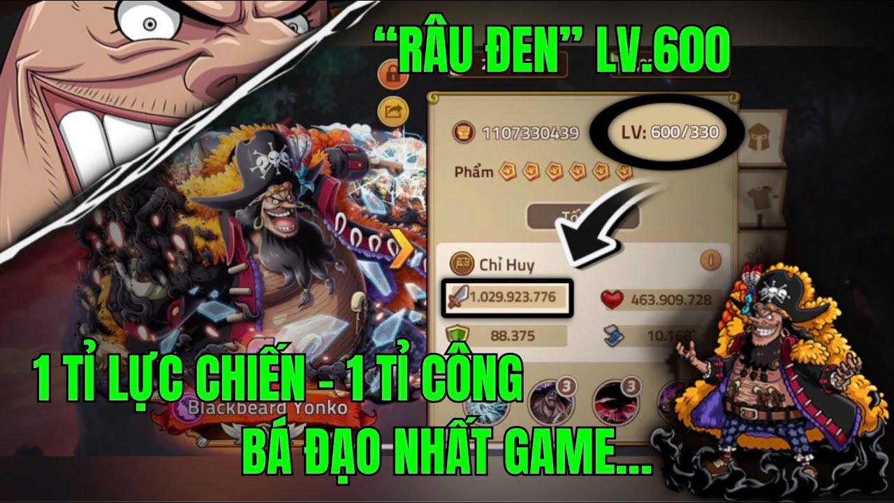 HUYỀN THOẠI HẢI TẶC - 1 BẢO VẬT 822TR CÔNG...SỨC MẠNH SIÊU TUYỆT ĐỐI ĐẾN TỪ TỨ HOÀNG RÂU ĐEN...