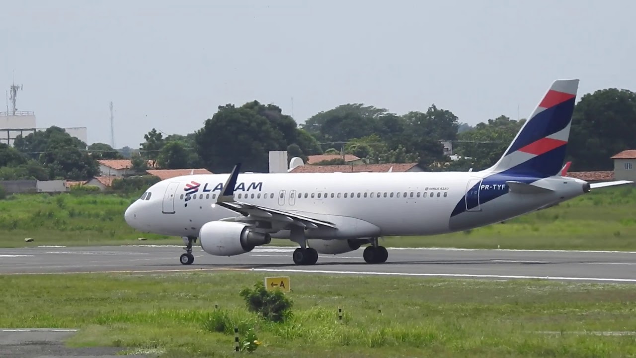 Pouso e Decolagem  Airbus A320-214(WL) PR-TYF  Aeroporto de Teresina (THE/SBTE)