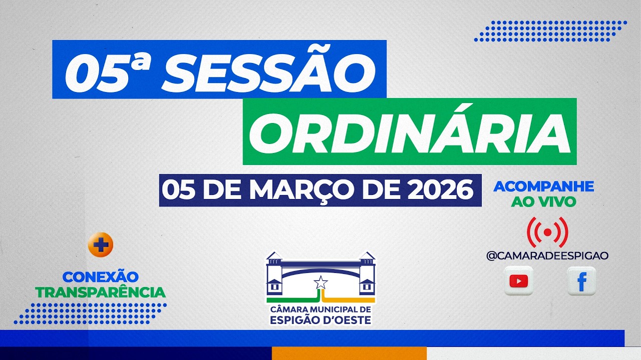 05ª SESSÃO ORDINÁRIA 05 DE MAÇO DE 2026