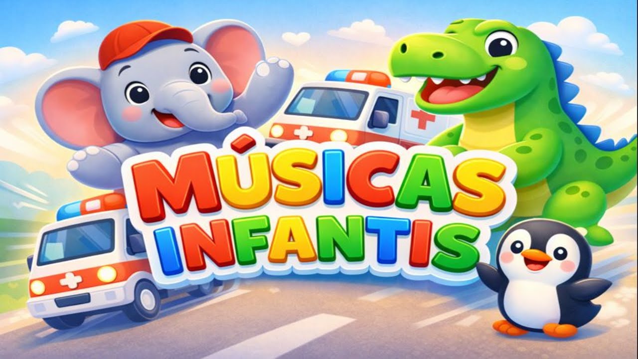 MÚSICAS INFANTIS 🎶 ANIMAIS E TRANSPORTES 🐘🦖🚌🚑 APRENDER BRINCANDO COM ESPORTES E DIVERSÃO! 🎈