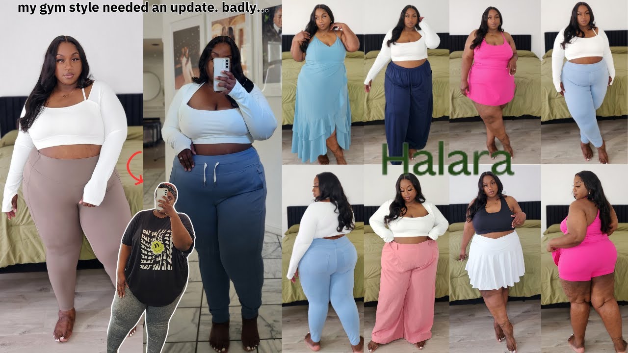 Was TikTok right?! HUGE Halara *plus size* Haul! Activewear, Basics & More!