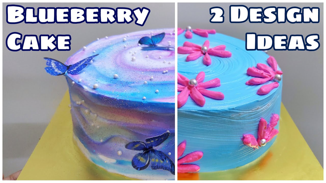 Easy Cake Decoration Ideas | Blueberry cake | बेकरी स्टाइल ब्लूबेरी केक