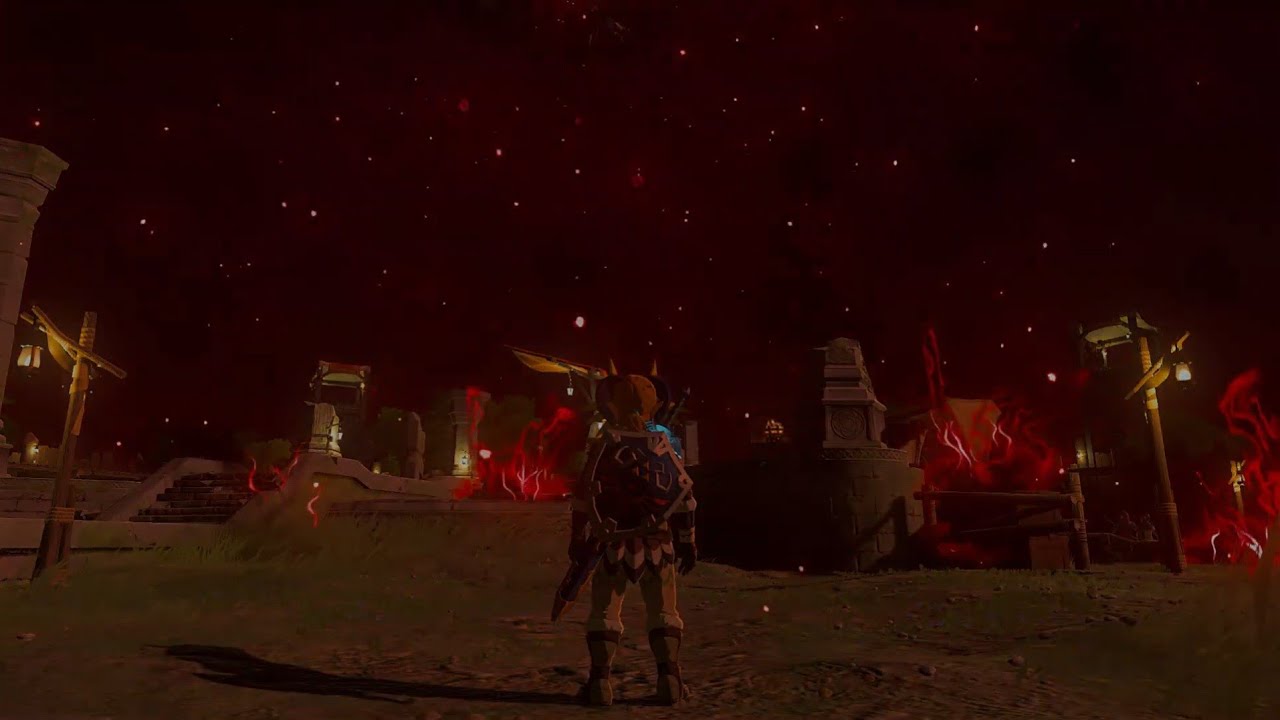Forcing a Panic Blood Moon in Tears of the Kingdom Switch 2 Edition glitch