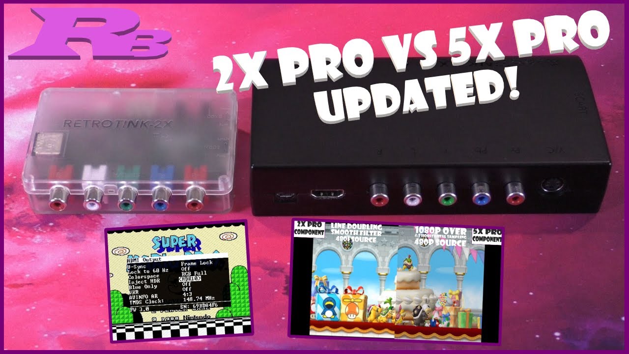 RetroTINK Side by Side : 2X Pro vs 5X Pro - Updated For 2023 (5X Pro V3.0/Upgraded Cabling)