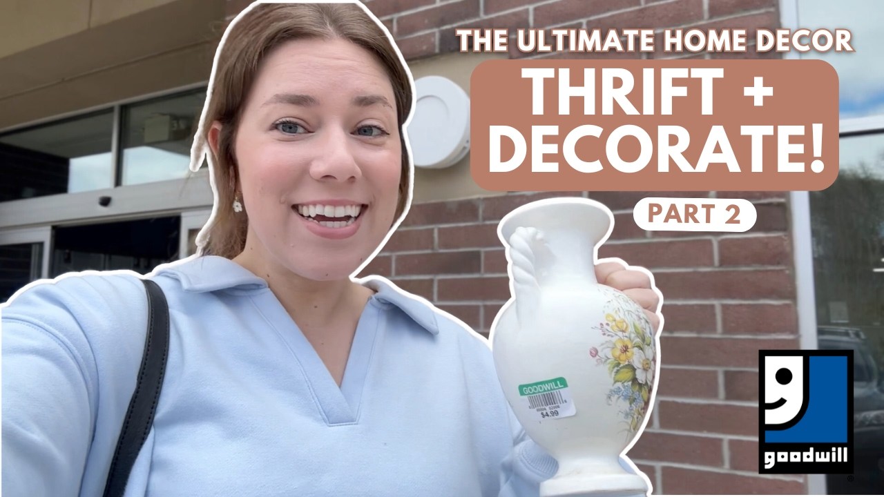 Everything I found at 6 Thrift Stores! | Home Decor Thrift With Me + Decorate | Goodwill Haul