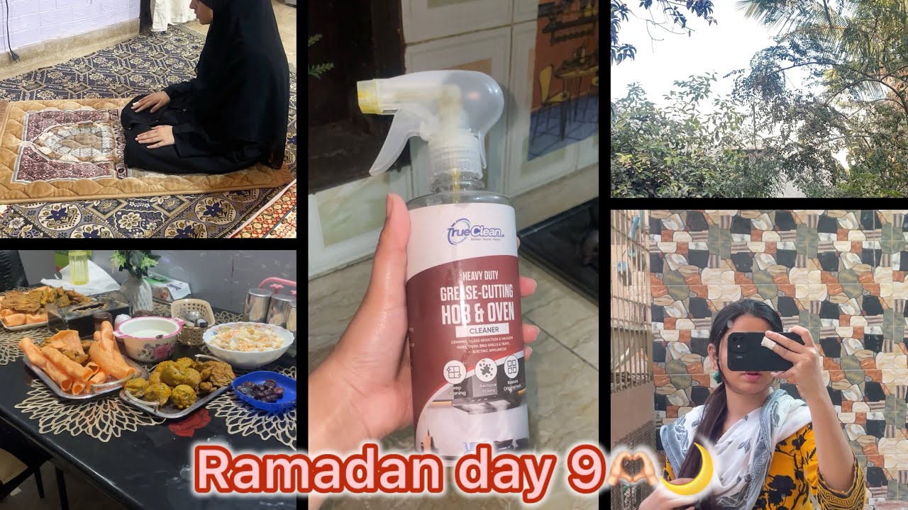 Ramadan day 9🥰 | sirf 5 mins ma sehri ki bht pareshan hogy🤐 | best cleaning spray | life with komal💗