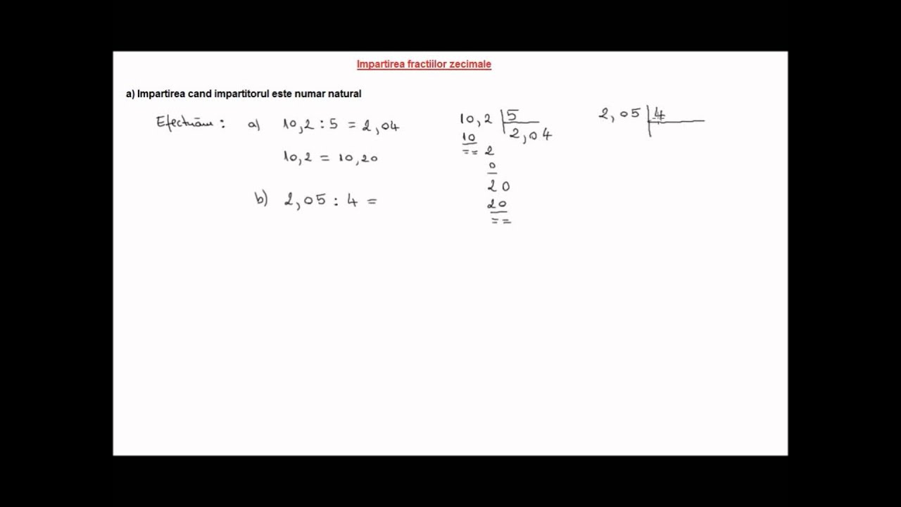 Impartirea fractiilor zecimale (5c71)