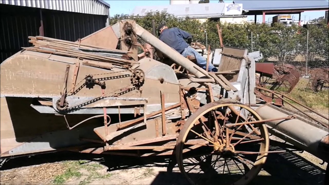 Starting 1936 Sunshine self propelled auto header.