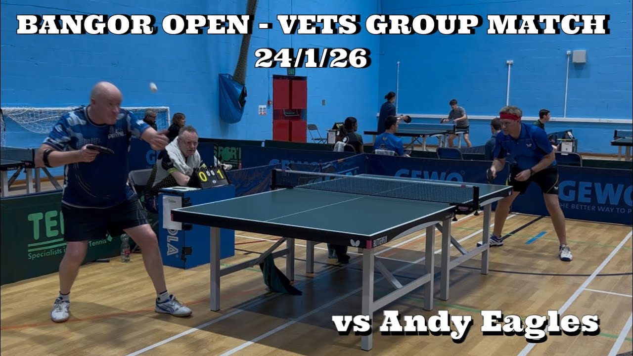 Neil Myatt vs Andy Eagles | Bangor Open Vets Group Match | 24/1/26