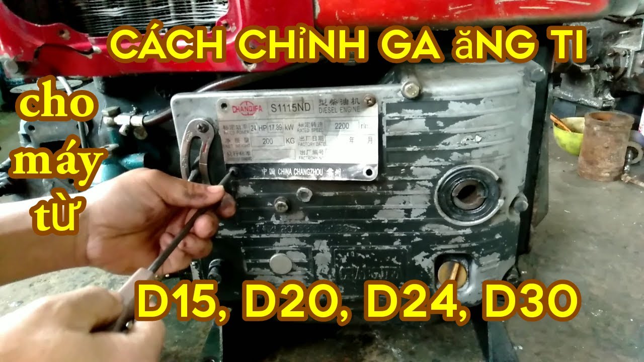 Cách chỉnh ga ăng ti, cho máy từ d15 đến d30.!#locmay_kenhlocmay