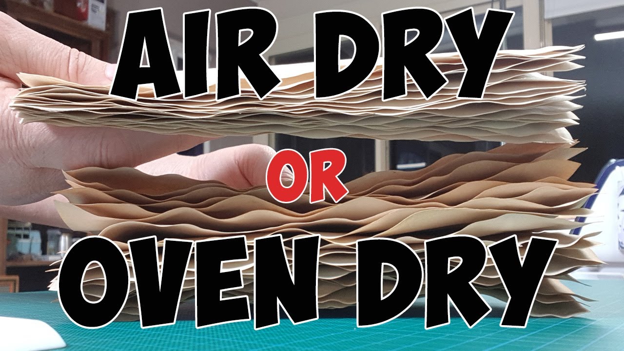 air dry or oven dry tea dyed paper