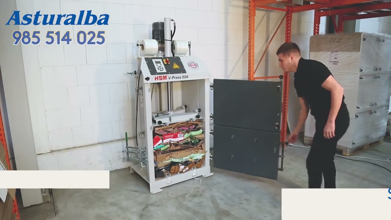 Prensa compactadora vertical HSM V-Press 504