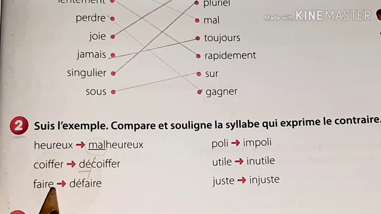 les contraires ce1