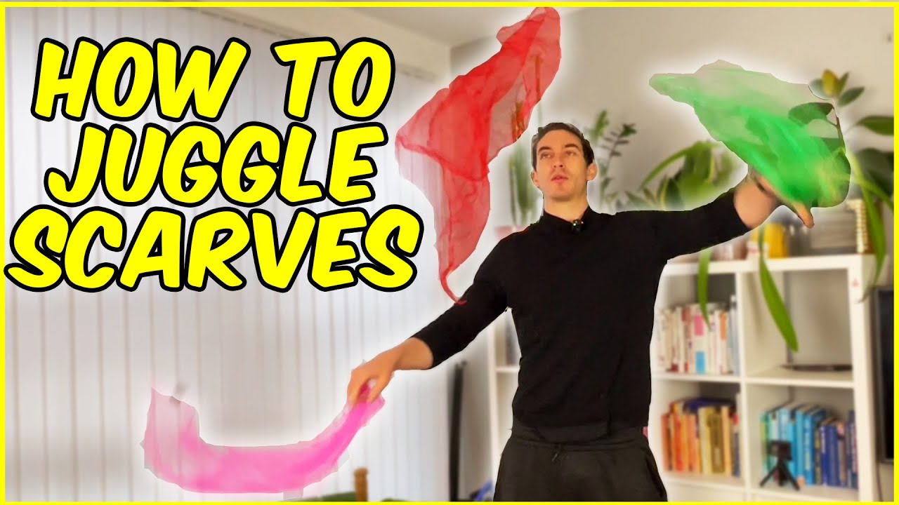 How to Juggle 3 Scarves - Scarf Juggling Tutorial
