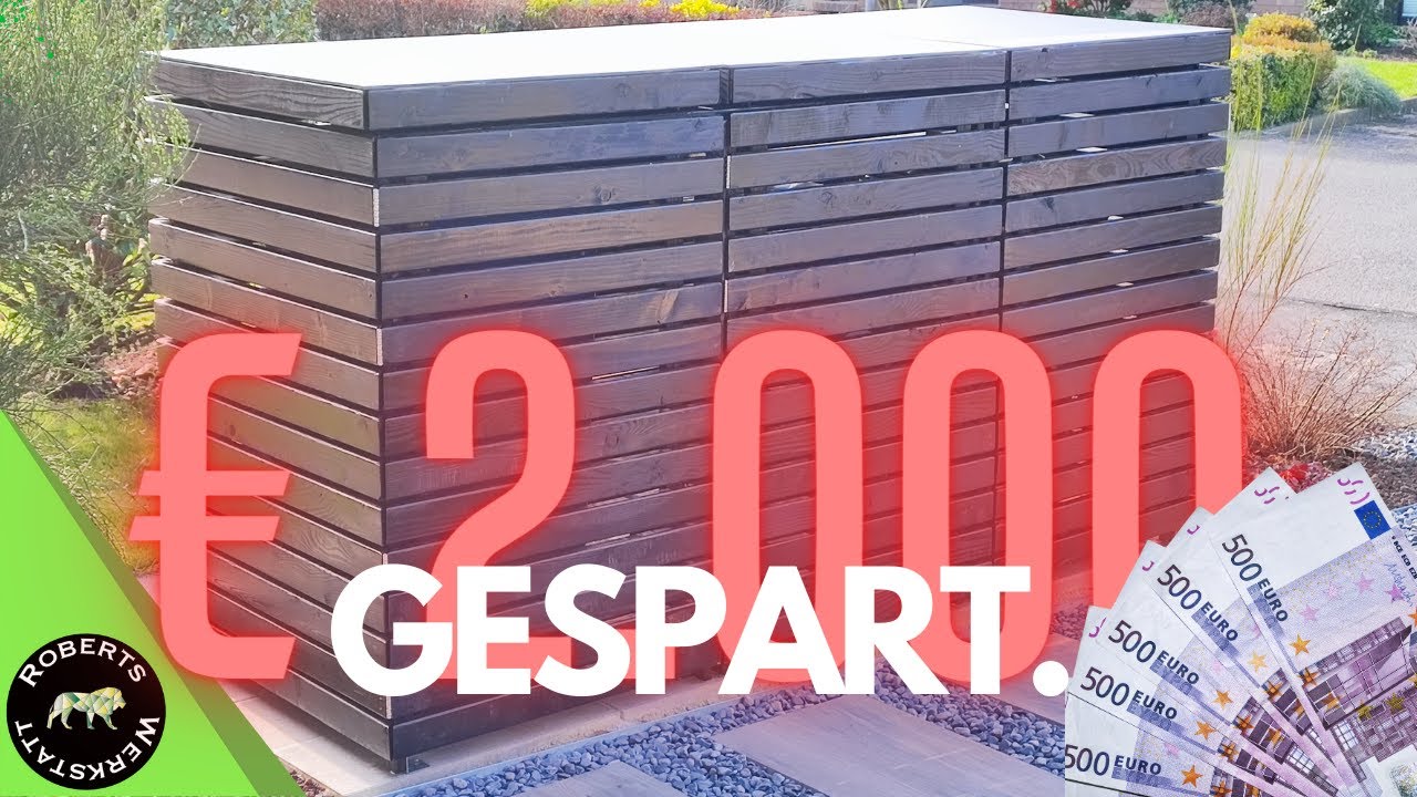 MÜLLTONNENBOX selber bauen!