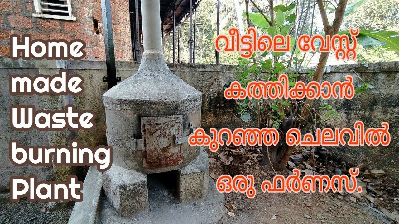 Home made waste burning plant.
