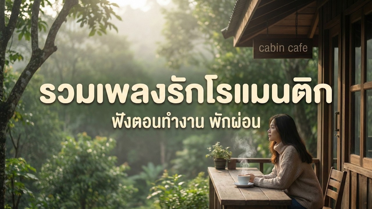 รวมเพลงรักโรแมนติก ฟังสบาย | เปิดคลอระหว่างทำงาน พักผ่อน | Cozy Cafe Music