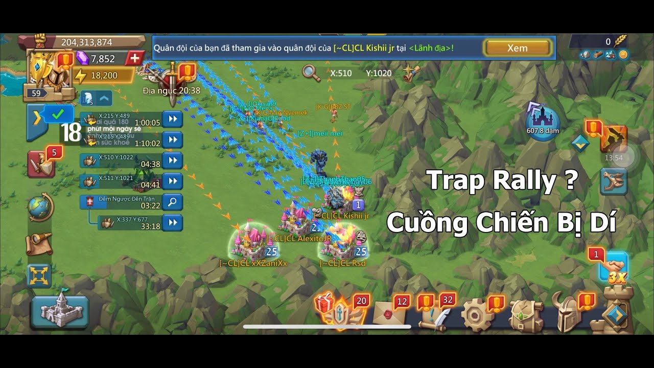 Trap Rally Cuồng Chiến Bị Dí Kingdom 1799 - Lords Mobile