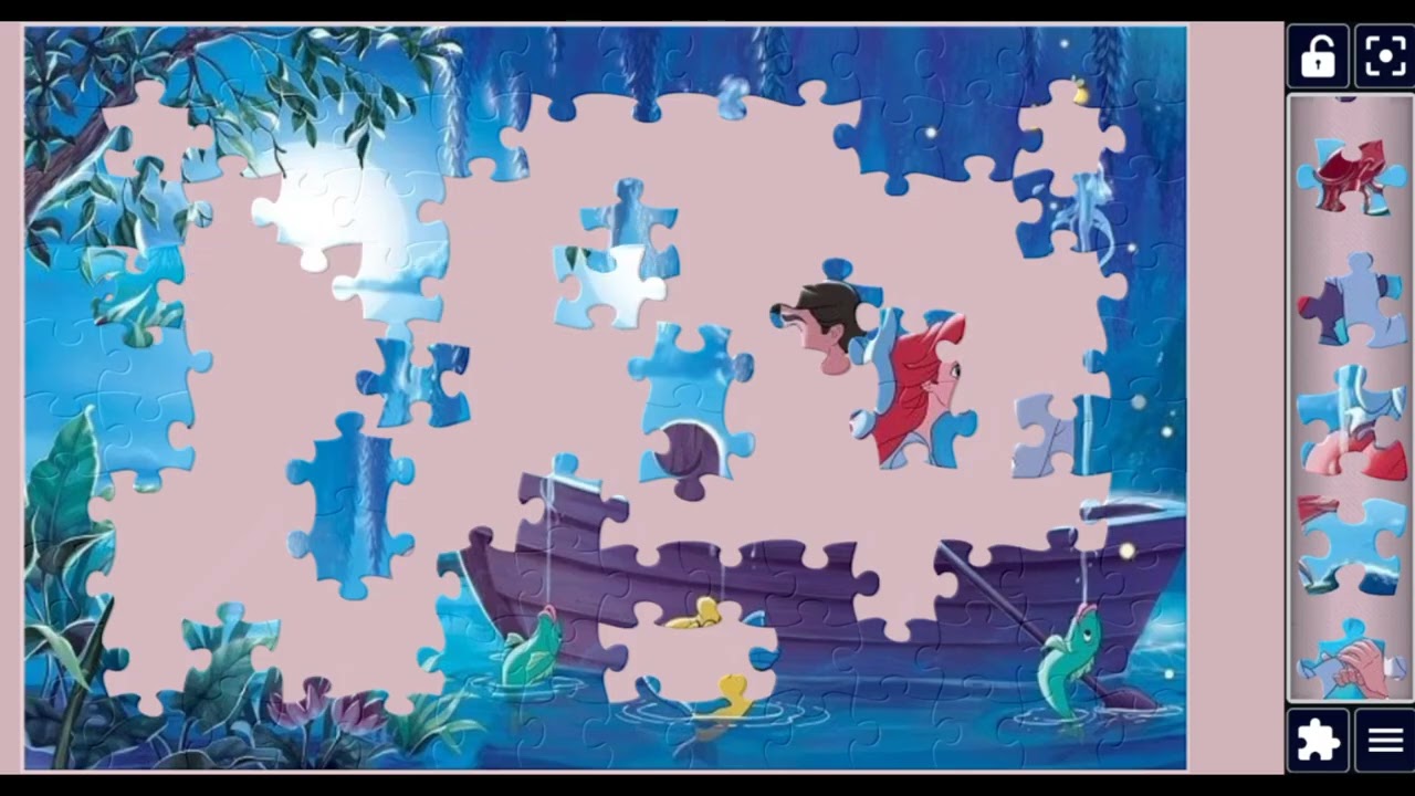 Disney Princess🫅 And Prince 👑Romance in Boat🎀🎉💖🥳🎁 @jigsawzone 