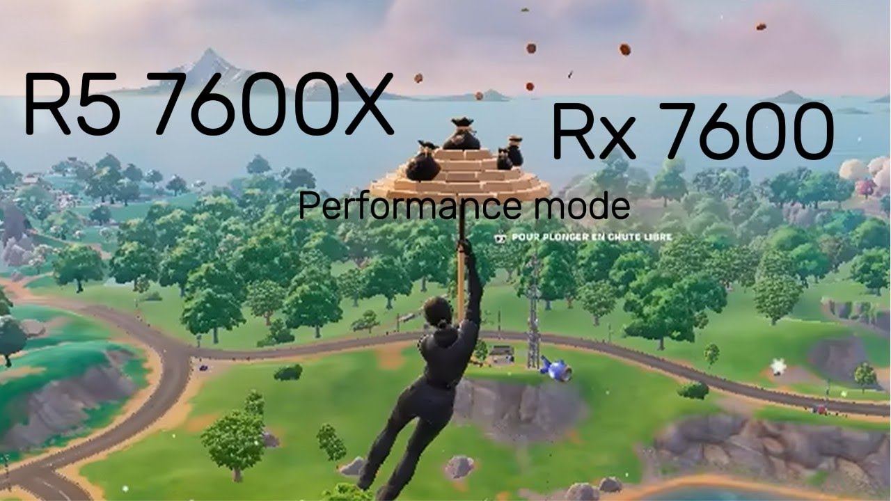 R5 7600x Rx 7600 testing in fortnite | 1080p performance mode |