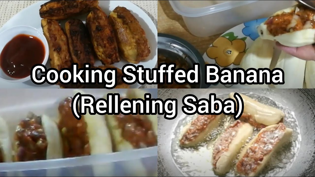Cooking Stuffed Banana (Rellenong Saba)
