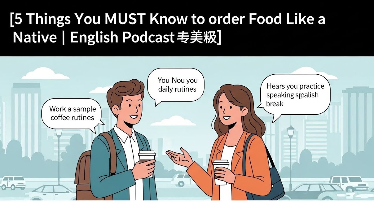 5 Things You MUST Know to Order Food Like a Native | English Podcast 🍔