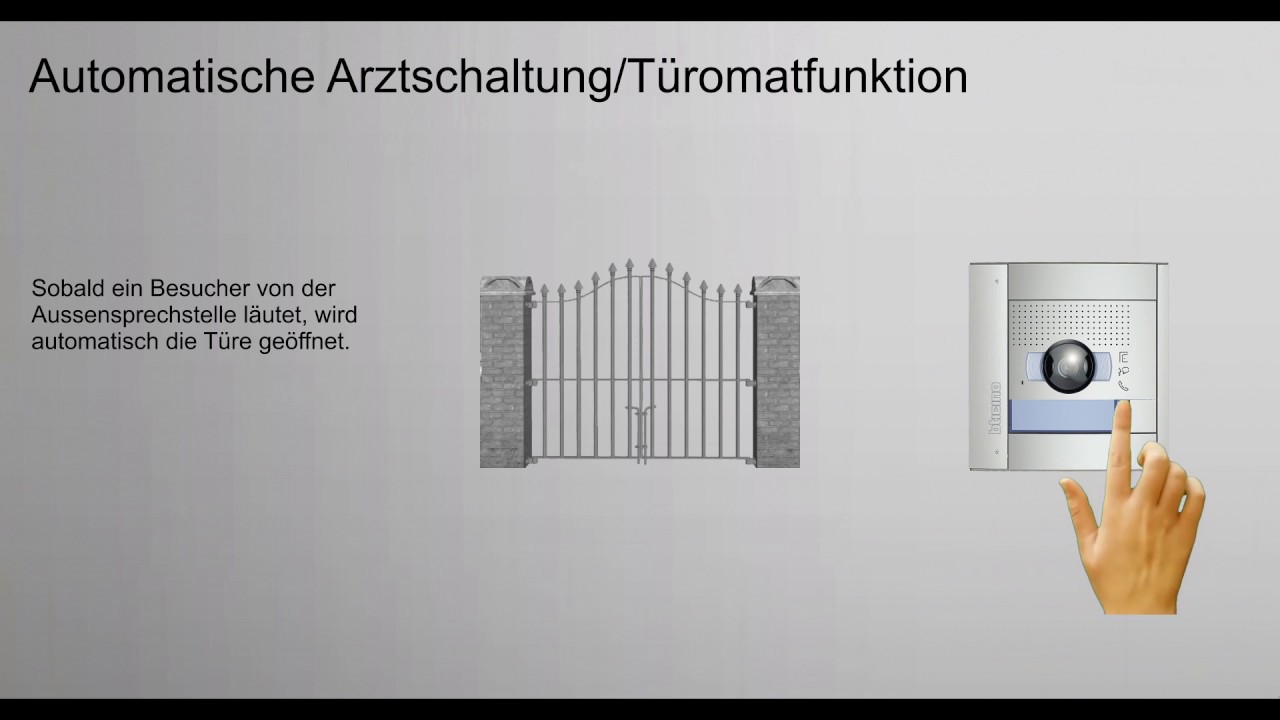 CLASSE 100 VIDEO Anleitung Automatische Arztschaltung/Türomatfunktion