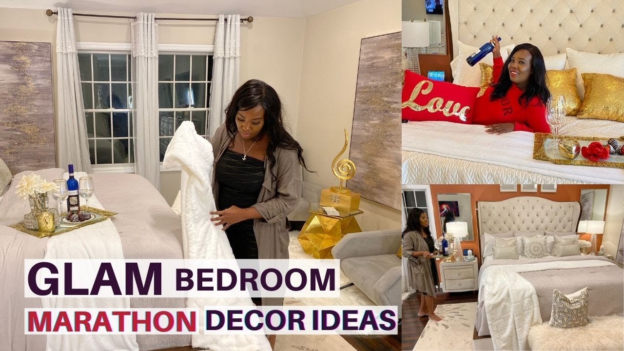 GLAM BEDROOM DECOR IDEAS  & TOUR MARATHON !!! // Decorate With Me