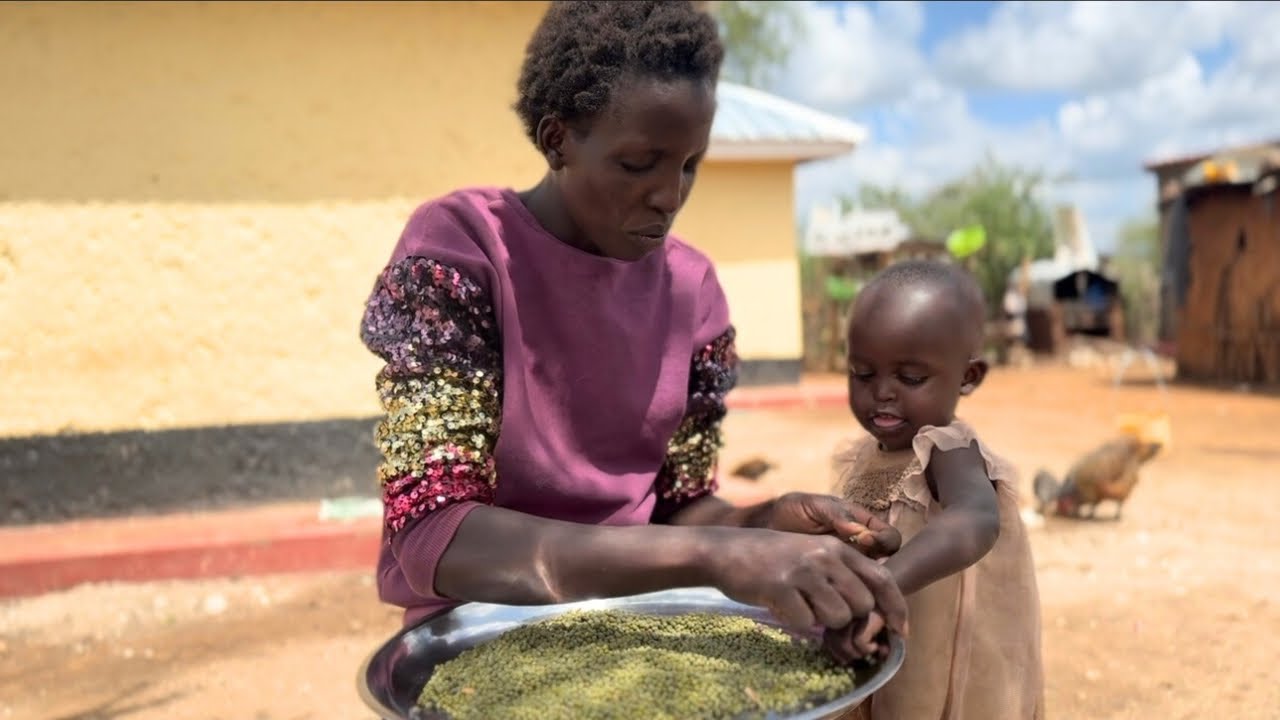 Beautiful African Mom & Daughter Cook Traditional Village Food🥹Massive Dream Kitchen Transformation😱