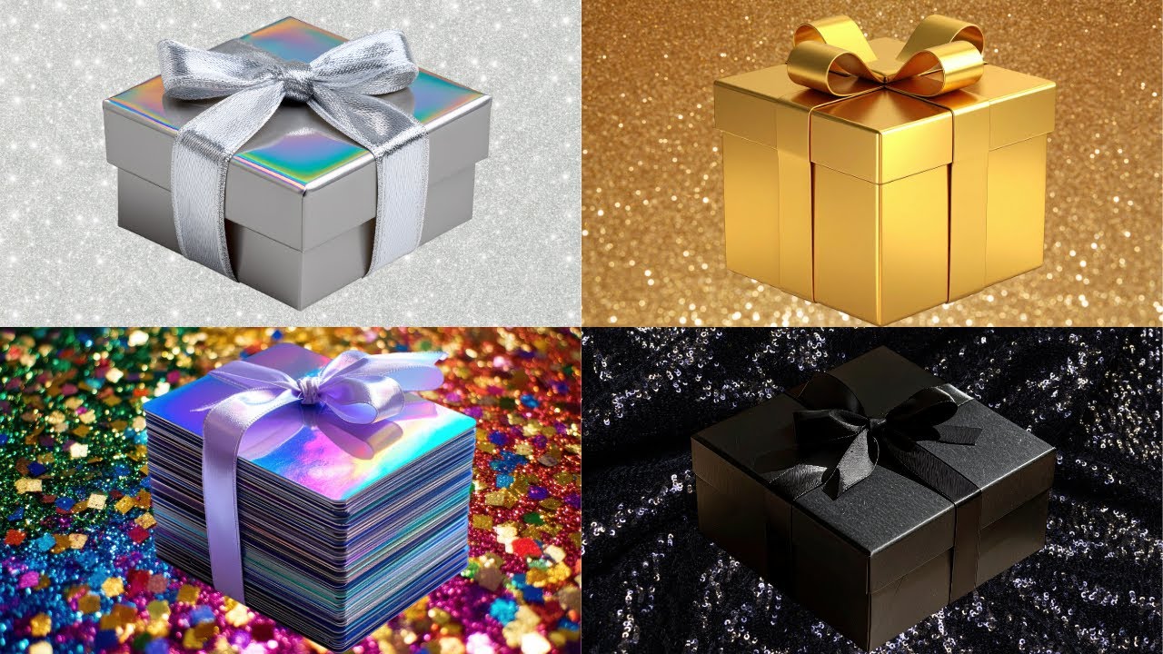 Elige 1 Regalo de 4 🎁🌈🖤🤍👑 Choose Your Gift | Desafío de 4 Cajas de Regalo especiales 🍀✨