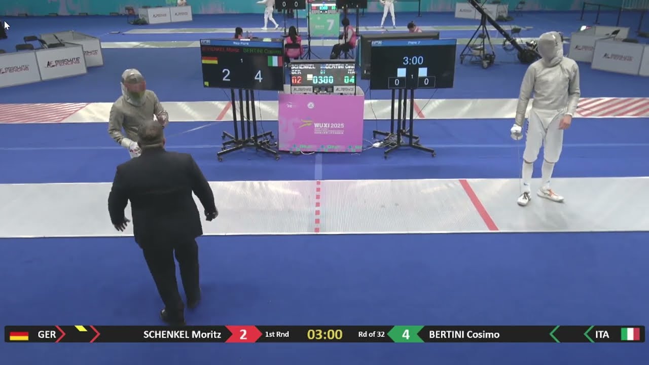 Wuxi Worlds 2025 JMS - L8 - Moritz Schenkel GER v Cosimo Bertini ITA