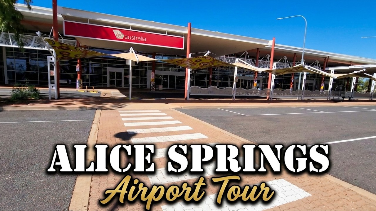 🚶 tour of Alice Springs Airport, Northern Territory