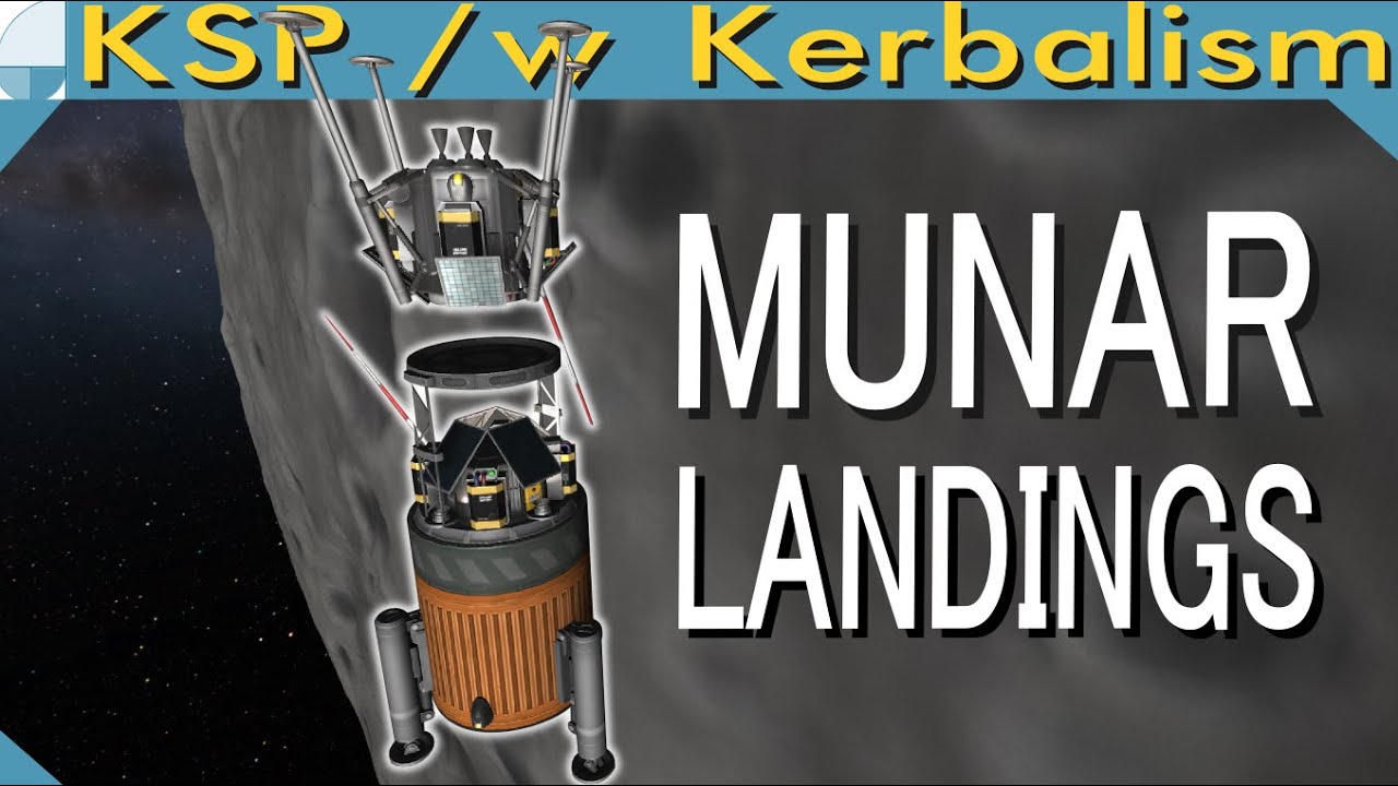 Munar Landings | Stream pt. 1/3 (KSP 1.11.1)