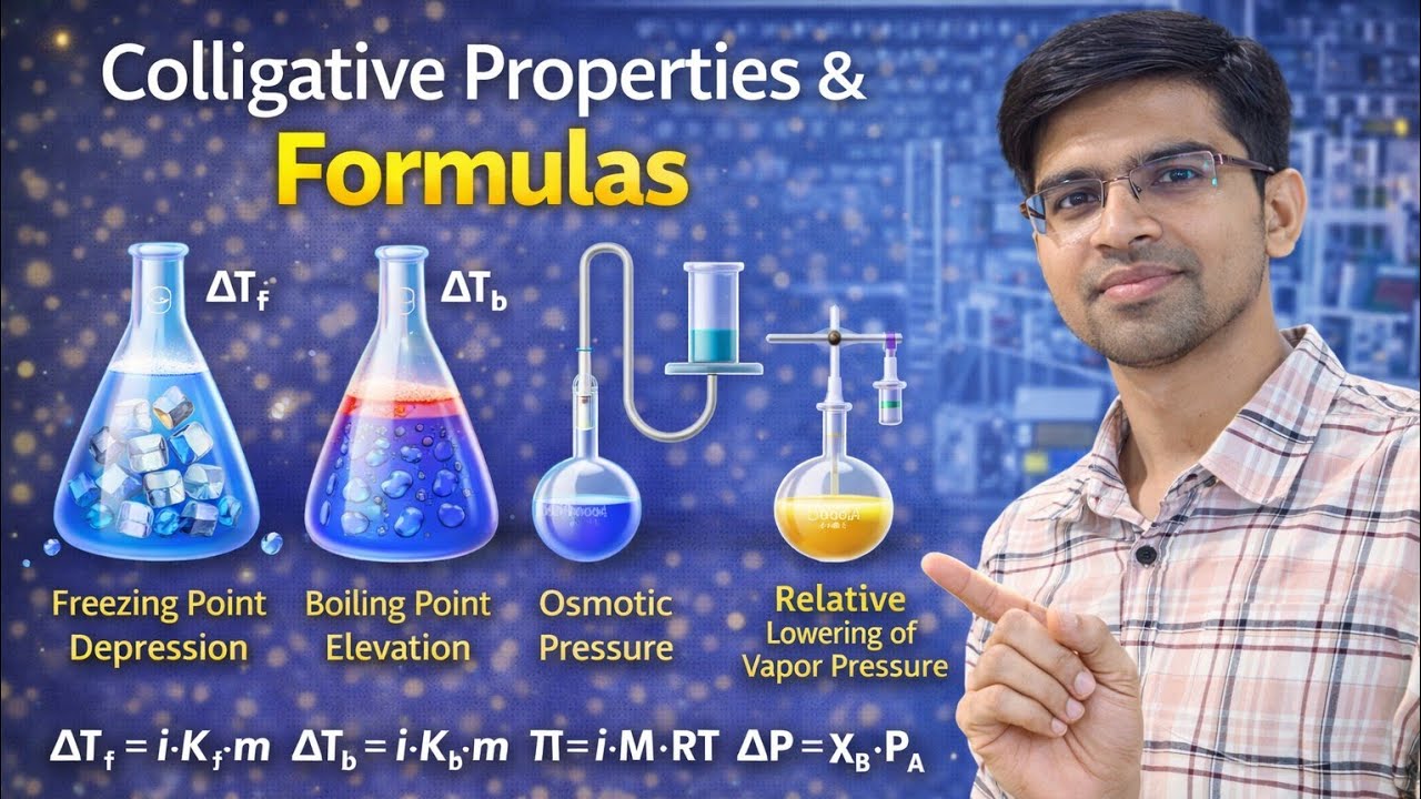 Colligative Properties Formulas & Derivations | Class 12 Chemistry