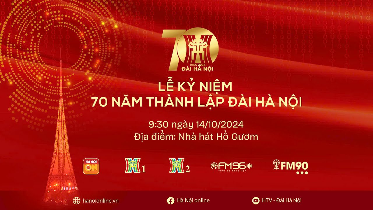Lễ Kỷ niệm 70 năm thành lập Đài Hà Nội  (14/10/1954 - 14/10/2024)