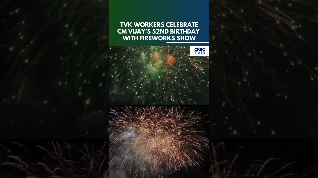 CM Vijay 52nd Birthday Celebrations | Sivakasi Fireworks Show Lights Up Tamil Nadu | TVK | N18S