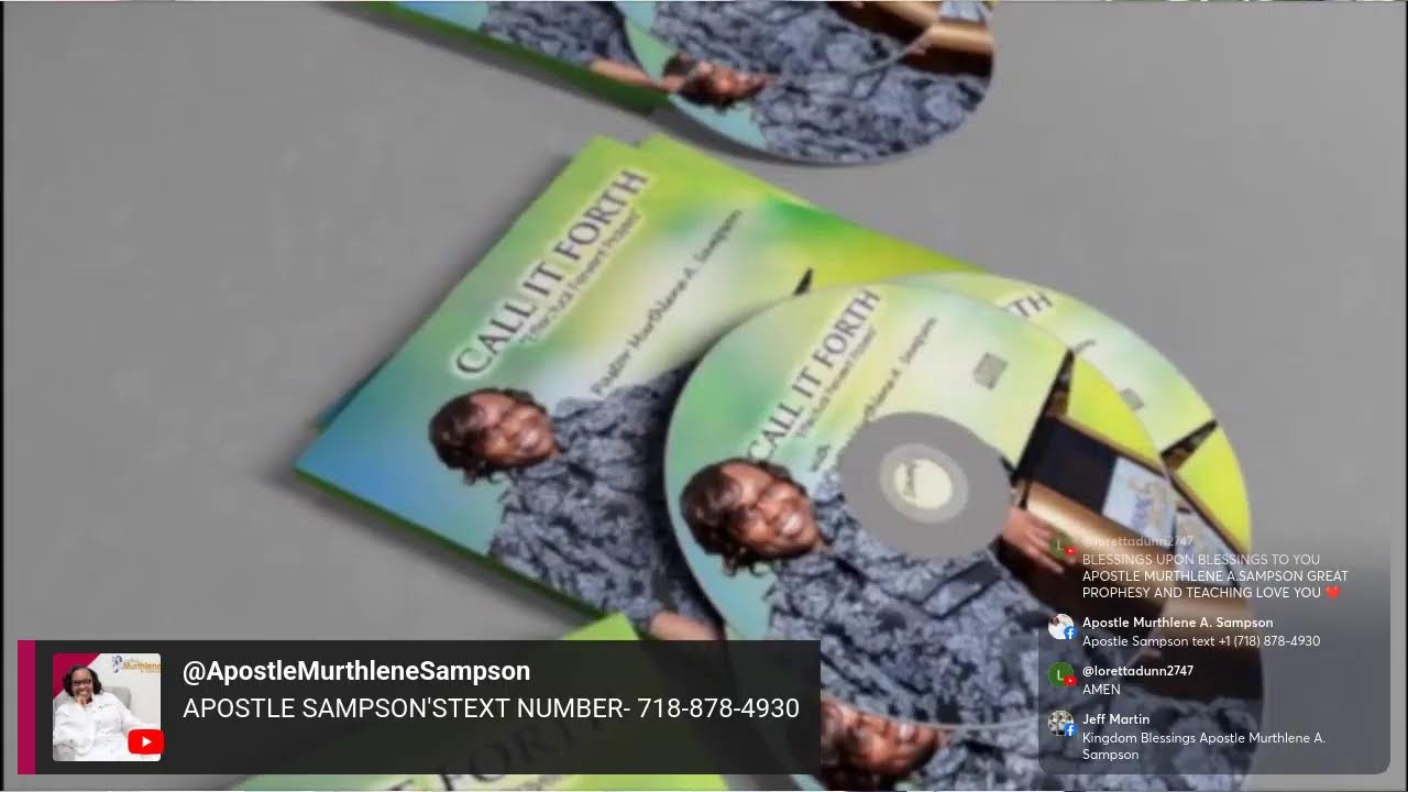 Money will be restored. - Apostle Murthlene A. Sampson (Night of Prophesy)
