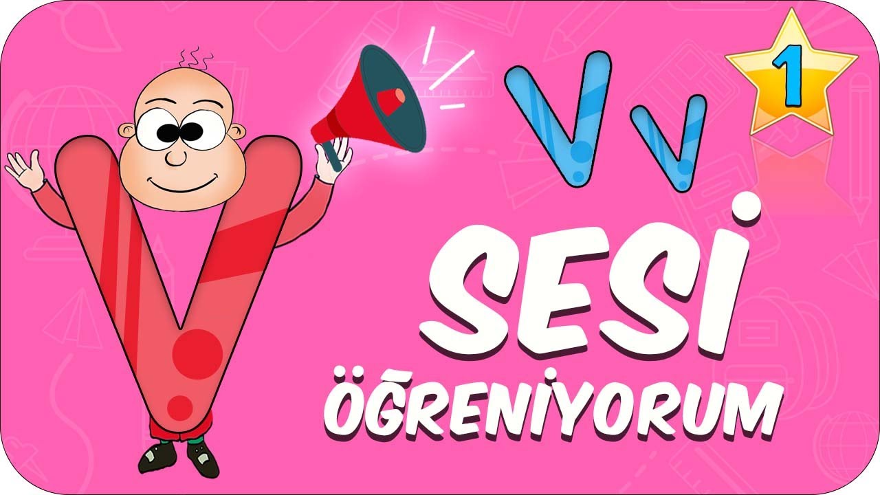 ''V Sesini Öğrenme'' Hissetme ve Yazma | 1.Sınıf Türkçe ✏ 🍎