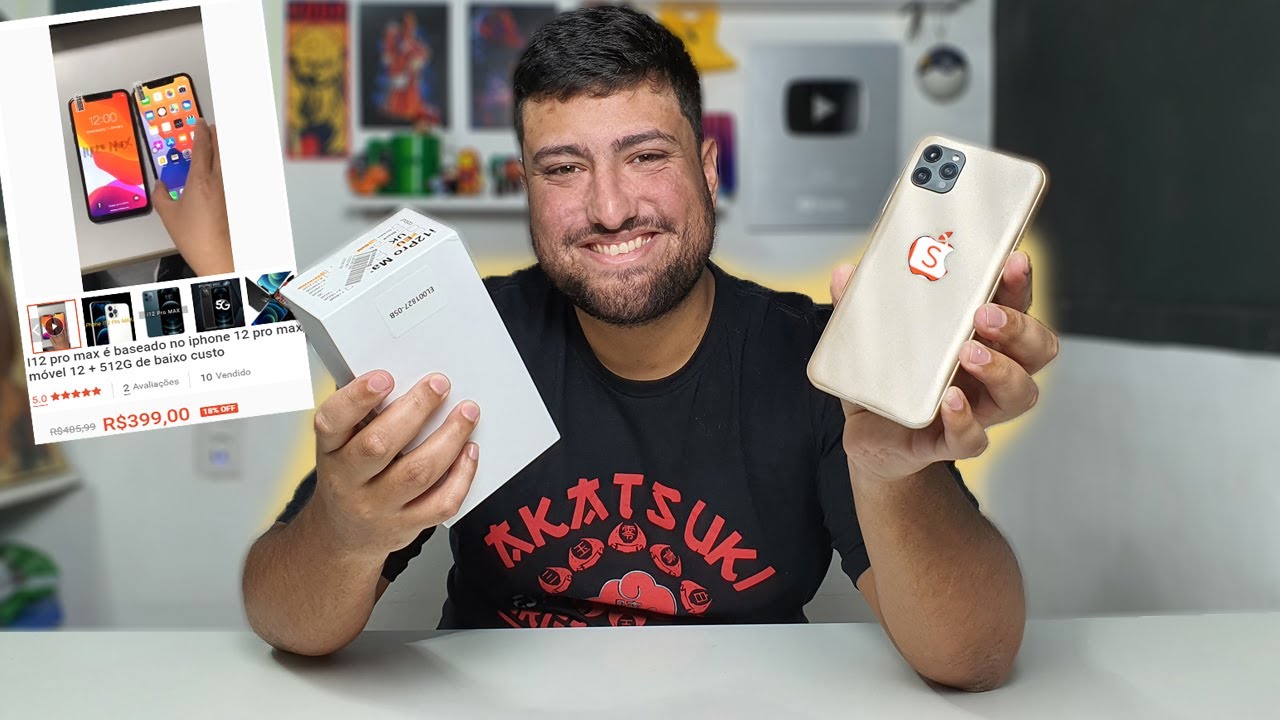 O IPHONE 12 PRO MAX DA SHOPEE DE R$349,99 ! 😨