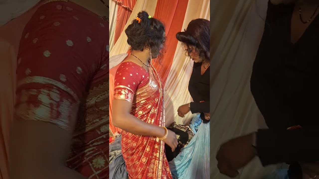 विक्रम और काजल का साड़ी मे मेकअप वीडियो 