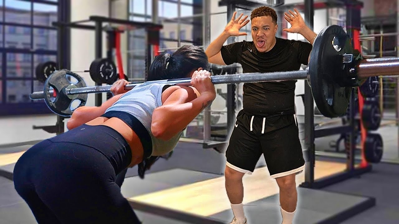 Trolling MY GIRLFRIEND During Her Workout To See How She Would React...