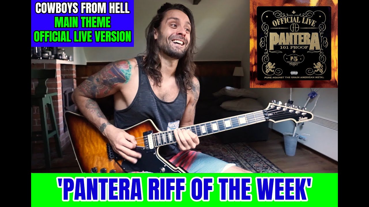 PANTERA 'RIFF OF THE WEEK' | #5 COWBOYS FROM HELL - Main Theme / Official Live version (LESSON)