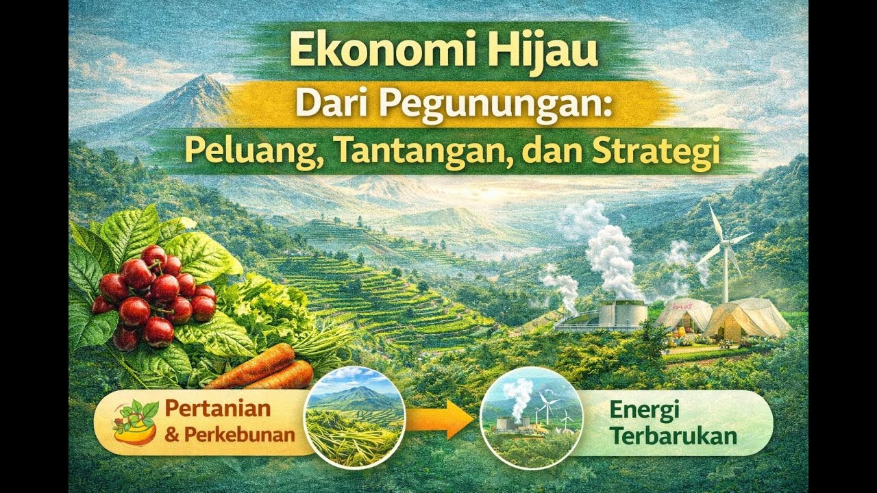 Ekonomi Hijau Dari Pegunungan: Peluang, Tantangan, dan Strategi