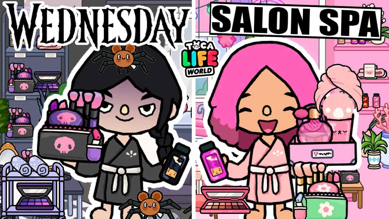 TOCA BOCA WEDENSDAY *SALON PIEKNOŚCI* #tocaboca #wednesday #tocaroleplay