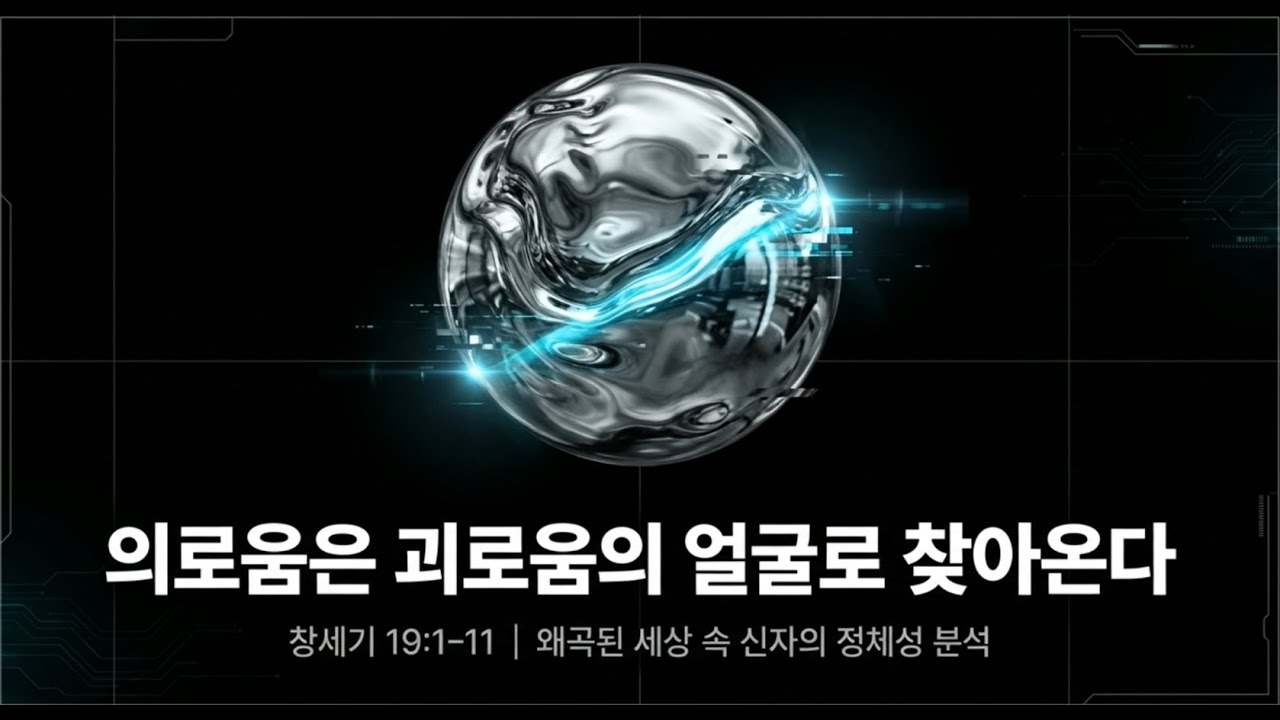 [매일성경] 창세기19장1절 11절, 의로움은 괴로움의 얼굴로 찾아온다