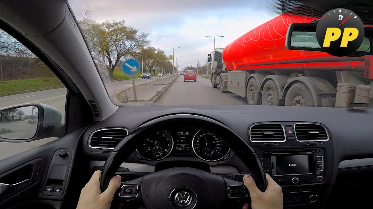 VW Golf VI 1.2 TSI 105HP - POV test drive (ASMR 3D binaural audio)