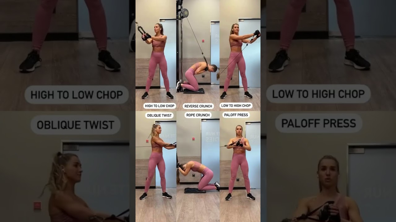Cable core exercises #shortsfeed #shortsvideo #shorts