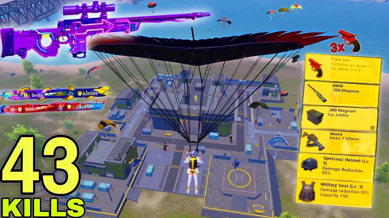 43 KILLS!!😱NEW BEST LANDING | NEW SEASON WORLD RECORD😍SAMSUNG,A7,A8,J4,J5,J6,J7,J2,J3,XS,A3,A4,A5,A6